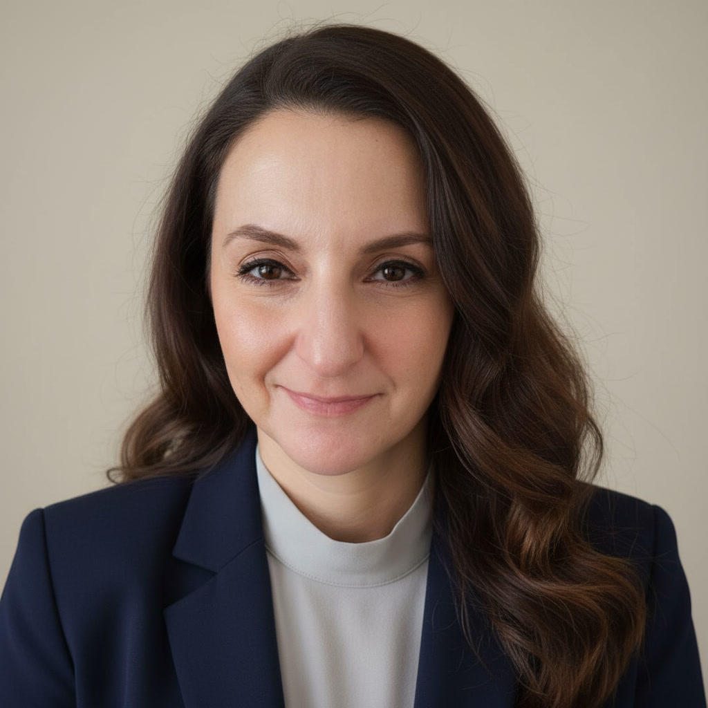 Portrait of Cigdem Fareed, founder of Work with Saffir